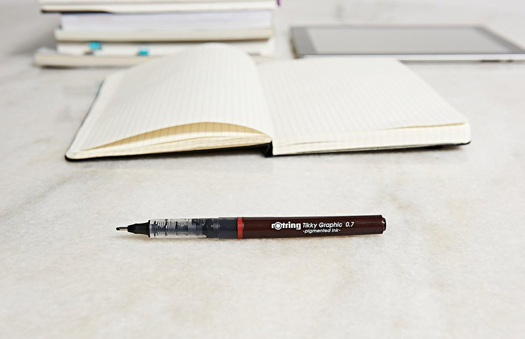 rOtring Tikky-Grafik Fineliner Filzstifte | 0,2 mm | schwarze Tinte | 12 Stück 1 stück (12er Pack) b