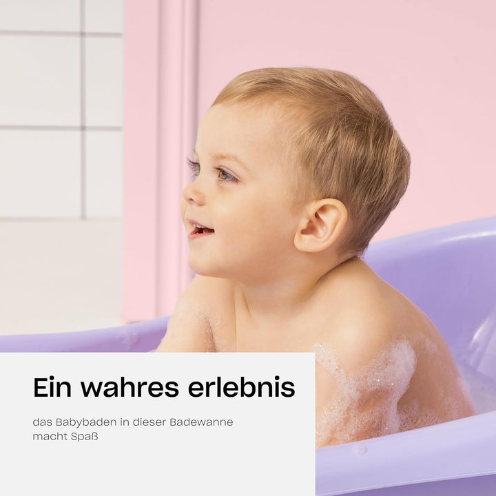 Hylat Baby Babybadewanne mit Gestell - TÜV Rheinland zertifiziert, stabil und bequem, ideal für sich