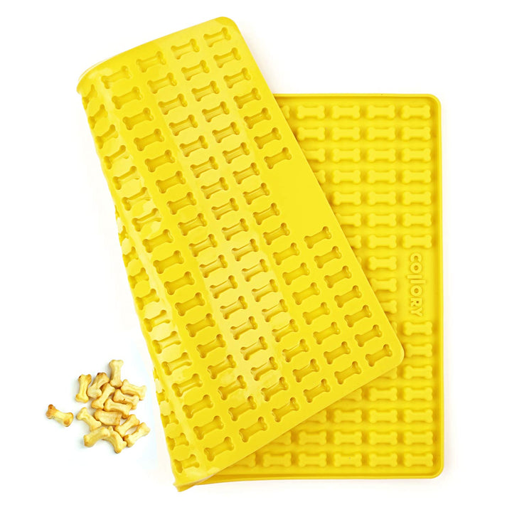 Collory® Mini Knochen (2cm) Silikon Backmatte, Backform für mini DIY Hundekekse und Leckerlis, Knoch