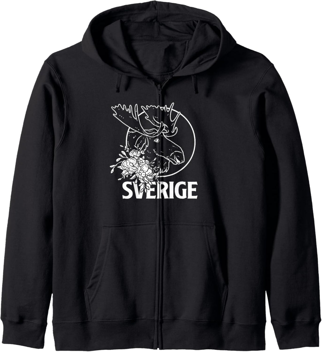 Sverige Schweden Elch Skandinavien Geschenk Kapuzenjacke