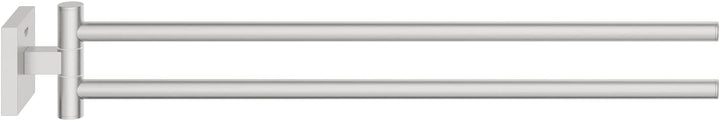 GROHE Start Cube - Handtuchhalter (2-armig schwenkbar, verdeckte Befestigung, verschraubbar), supers