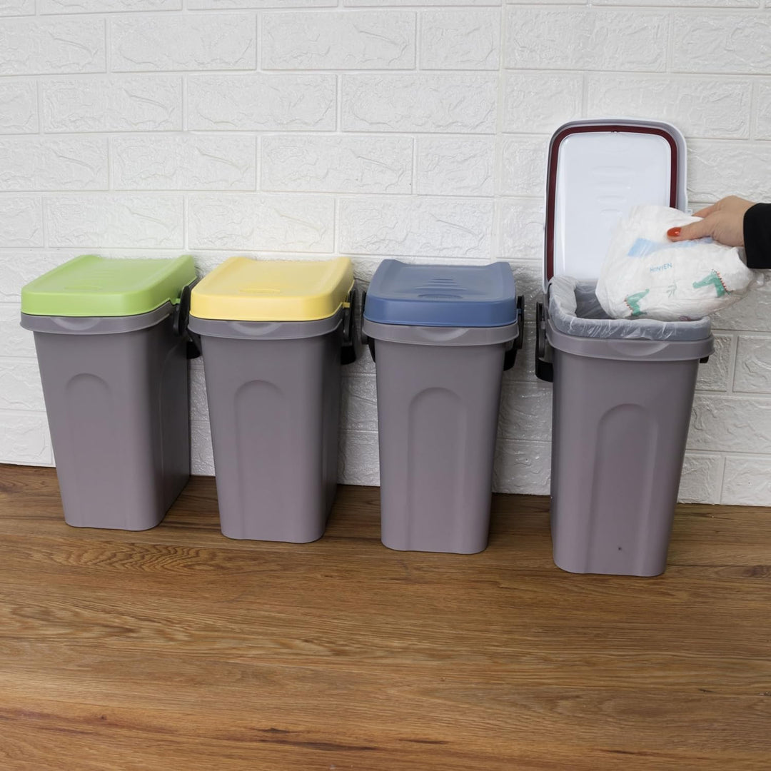 Windeleimer Geruchsdicht 7 Liter Gelb Küche Verschliessbar, Bio Mülleimer Klein, Komposteimer, Eimer