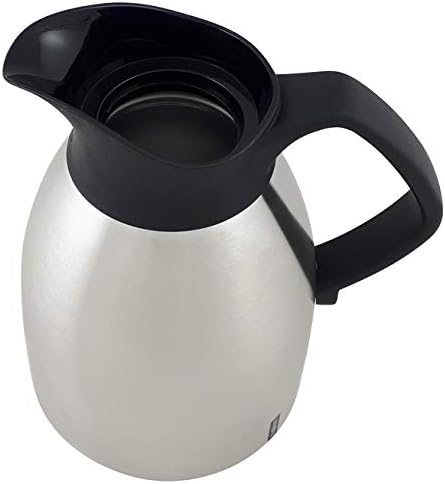 Helios Enduro Push Edelstahl-Isolierkanne, matt, 1 Liter 1,0 Liter, 1,0 Liter