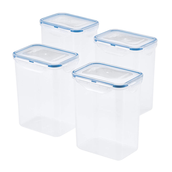 Lock & Lock Vorratsdose HPL813, rechteckig 1800 ml 5.9 x 4.3 x 7.3" Pack of 4, 5.9 x 4.3 x 7.3" Pack