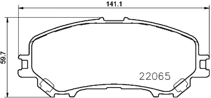 BREMBO Bremsbeläge P 56 100