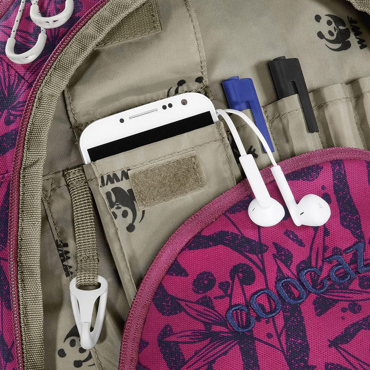 Coocazoo Schulrucksack ScaleRale „WWF Edition - Anemone Trail“, rosa, ergonomischer Tornister, höhen