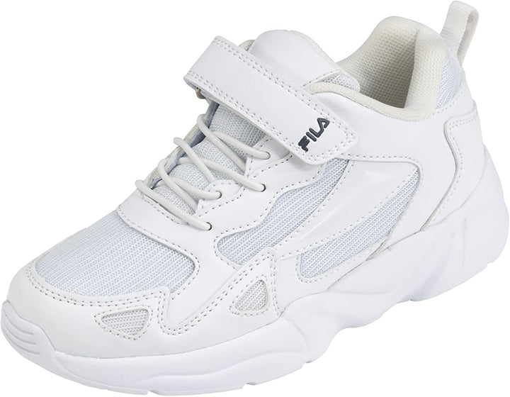 FILA Unisex Kinder Ventosa Velcro Kids Sneaker, 28 EU Weiß