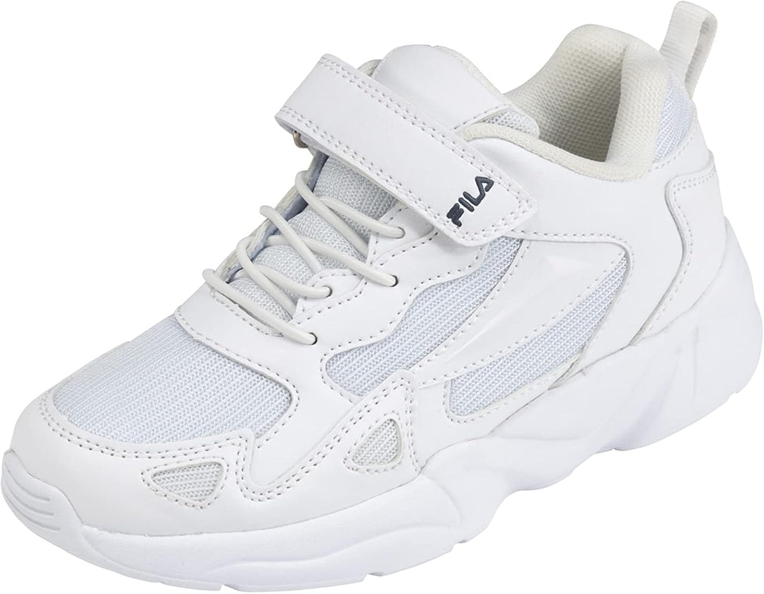 FILA Unisex Kinder Ventosa Velcro Kids Sneaker 33 EU Weiss, 33 EU Weiss