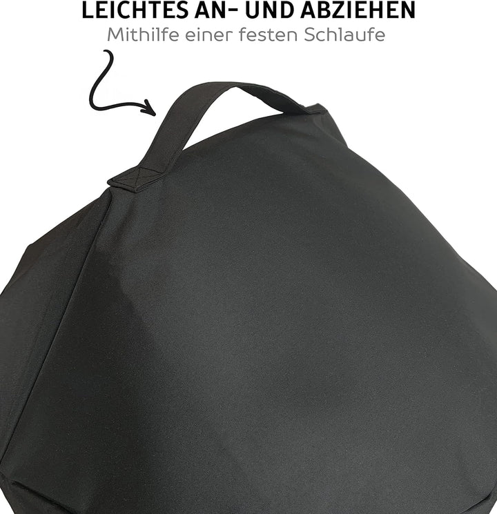 AMZBBQ® Premium Grillabdeckung, wasserdichte Grillhaube für Ihren Kugelgrill, 100% Wetterfeste und U