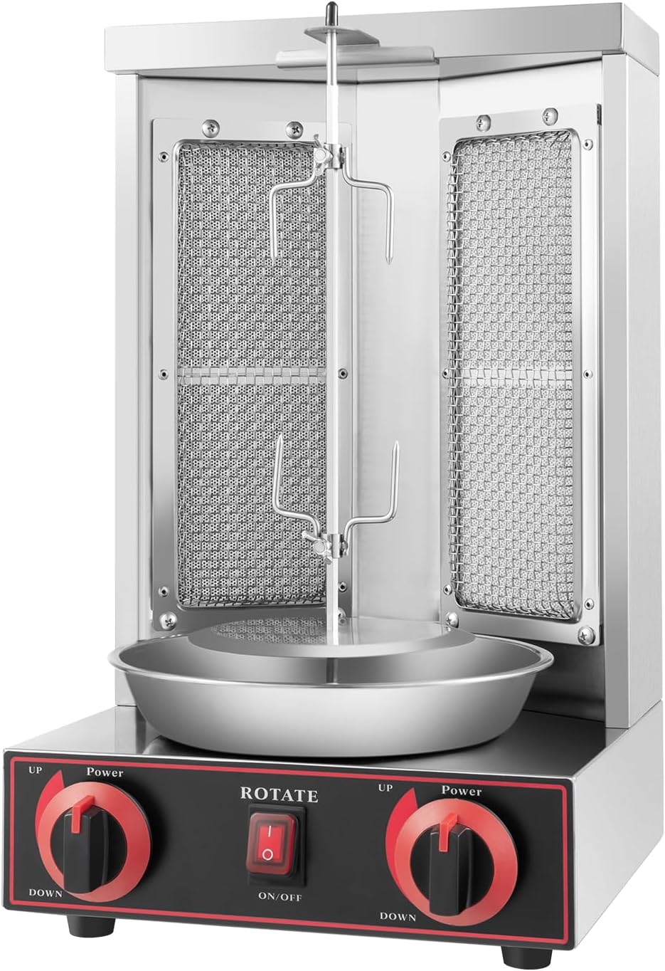 3000W Dönergrill | Döner Vertikal Multigrill Gas Machine, 48 * 30cm Elektrische Lpg Hähnchengrill Fü