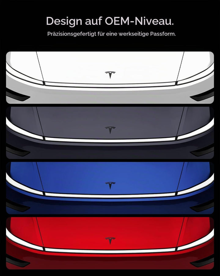Spigen Tesla Model Y Juniper 2025 2026 Frontemblem mit Logo, Perfekte Passform, Kratzfeste PC-Abdeck
