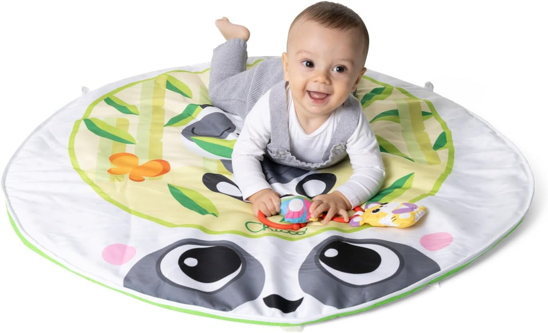 Chicco Spielmatte Magic Forest, Baby Aktivitätendecke mit weicher Panda-Matte, klappbares und abnehm