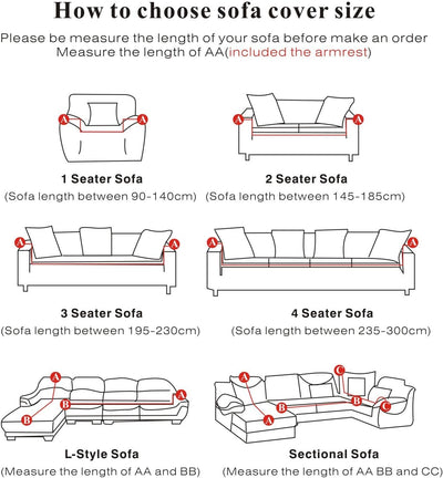 PETCUTE Sofaschoner elastisch sofabezug Sofa Schutz Abdeckung Couch sofaüberwurf sesselschoner 2 Sit