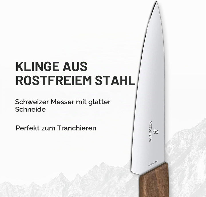 Victorinox, Swiss Modern, Profi Officemesser, Extra Scharfe Klinge, gerader Schliff, 15 cm, Edler Ho