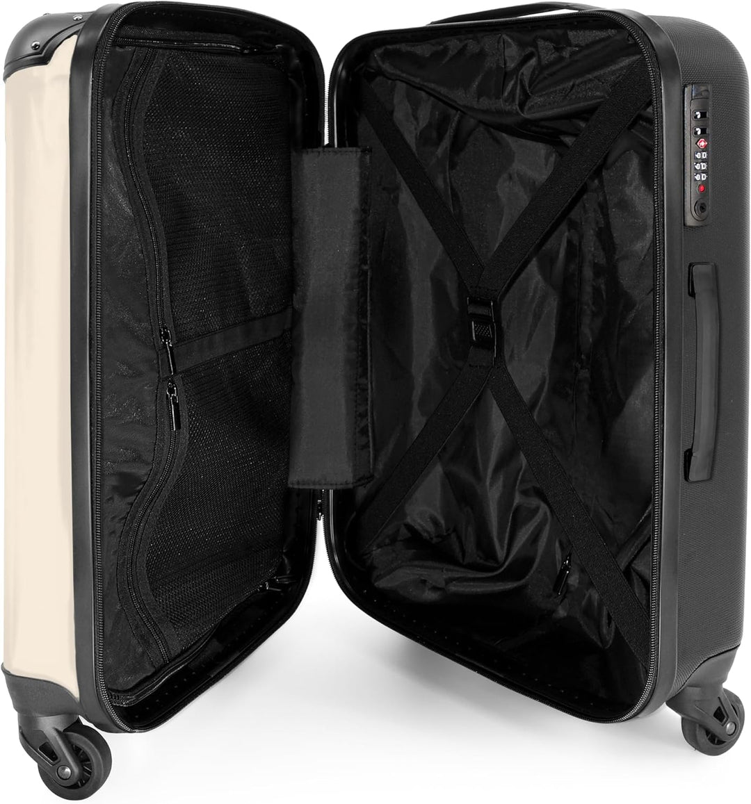 NoBoringSuitcases.com® Koffer Kinder Gross 67x43x25 cm Reisekoffer Kinderkoffer 4 Rollen Leicht Kind