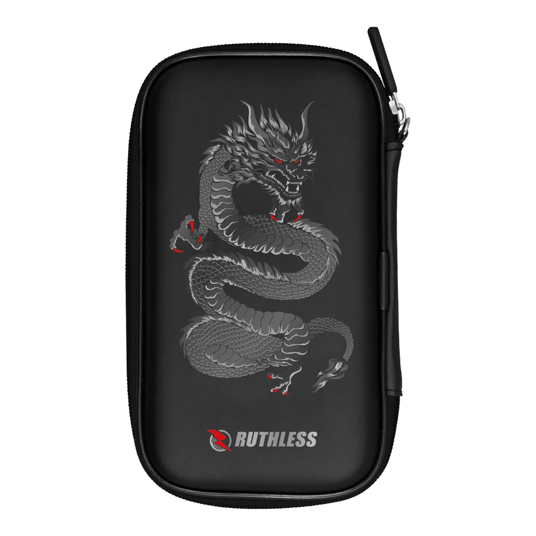 RUTHLESS Darttasche | Professionelle Darttasche zur Aufbewahrung, Schwarz , Drache, RUTHW764, Drache