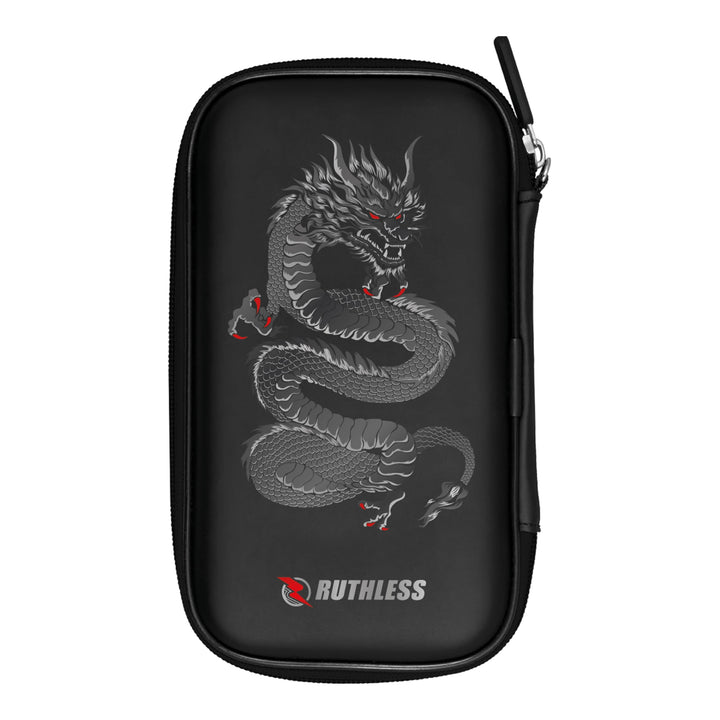 RUTHLESS Darttasche | Professionelle Darttasche zur Aufbewahrung, Schwarz , Drache, RUTHW764, Drache