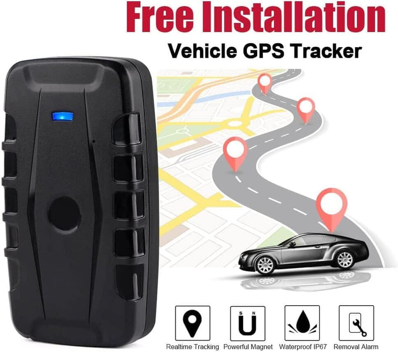 Winnes 4G GPS Tracker 240 Tage Lange Standby-Zeit GPS Tracker Auto mit kostenlose Apps Stark Magneti