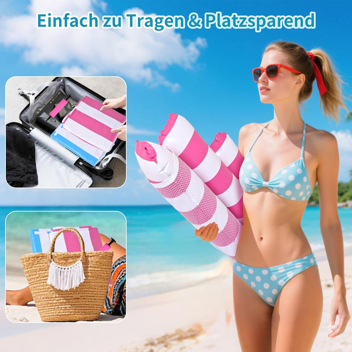 Luftmatratze Pool Schwimmnudel, 2 Stück Luftmatratze Wasser Hängematte, 4 In 1 Wasserhängematte Mit