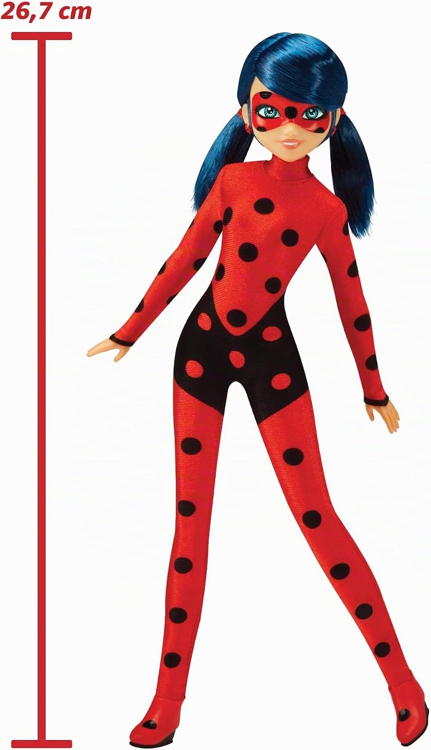 BANDAI - Miraculous Ladybug - Puppe - Marinette - Ladybug Lucky Charm - 26 cm grosse Ankleidepuppe -