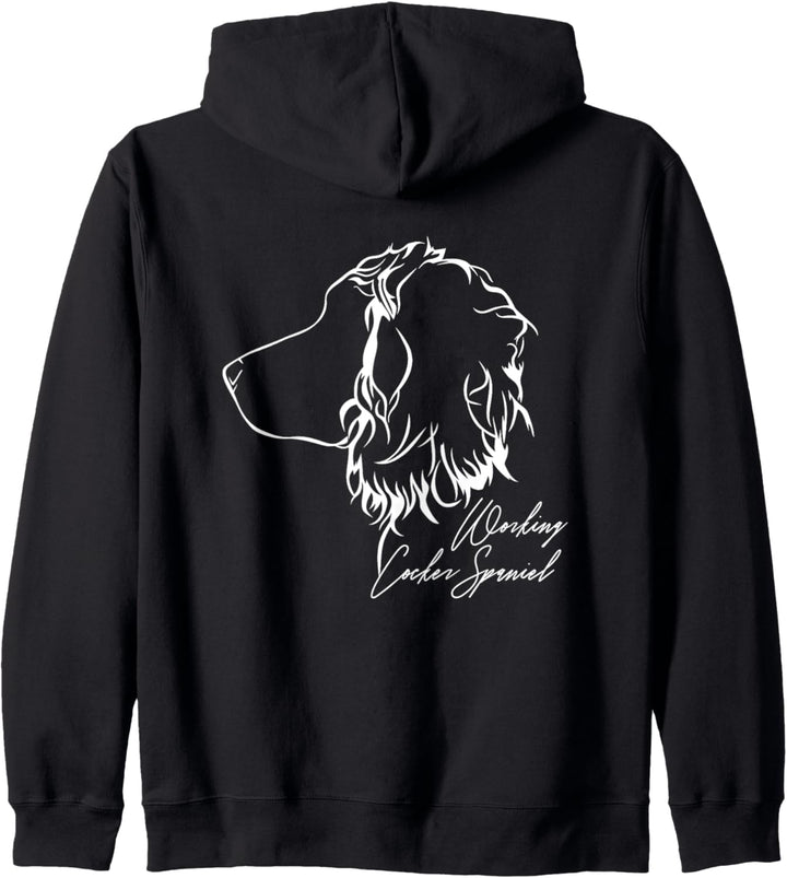 Working Cocker Spaniel Profil Hunderasse Hund Hunde Kapuzenjacke