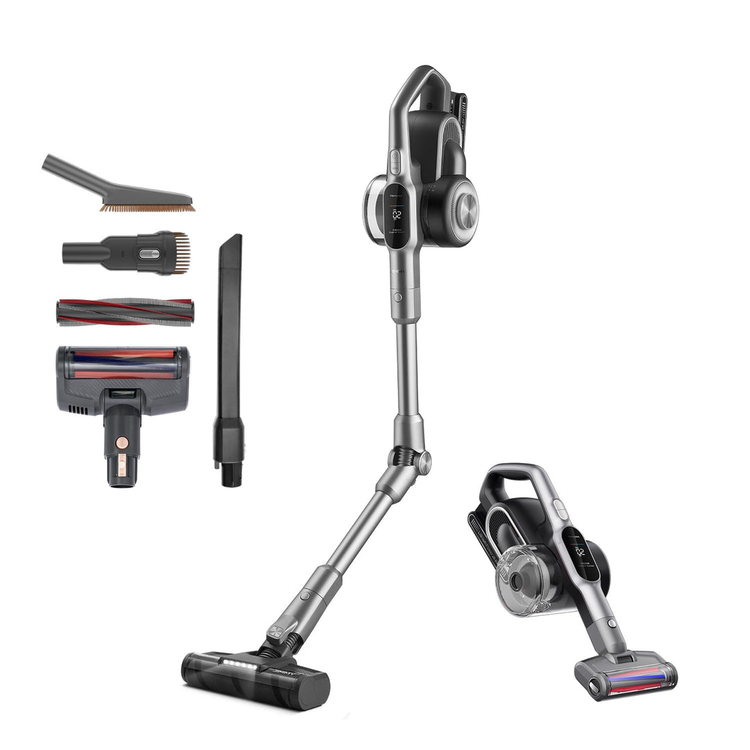 Jimmy H10 Flex elektrischer Besen, kabellos, mit abnehmbarem Akku, 600 W, 245 AW, Leistung 80 Minute