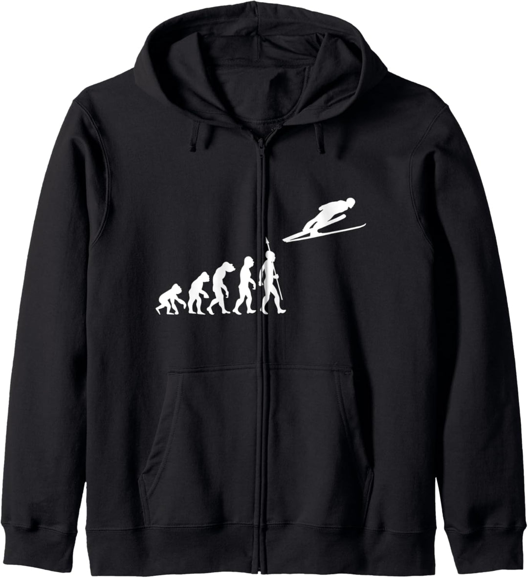 Skispringen Skispringer Skisprung Evolution Fun Sportler Kapuzenjacke