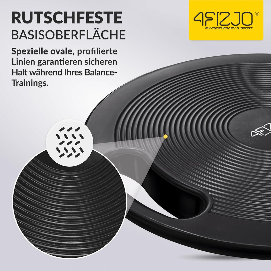 Balance Board 40cm, Wackelbrett mit Griffen, Gleichgewichtsboard, Therapiekreisel Physiotherapie, fü