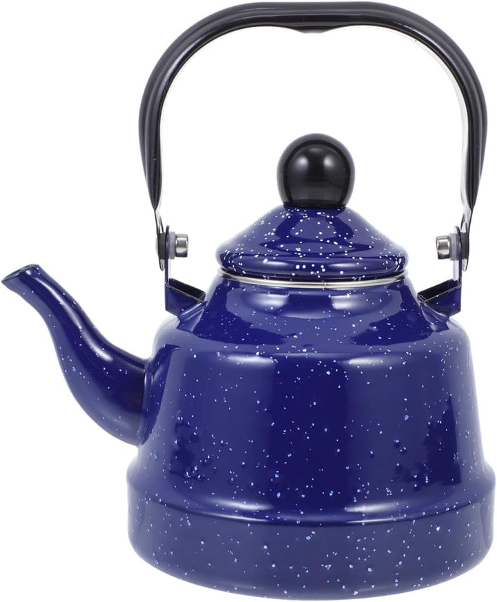 Housoutil Hotel Emaille Pfeifkessel Emaillierter Wasserkessel Metall Kaffeekanne Wasserkocher Teapot