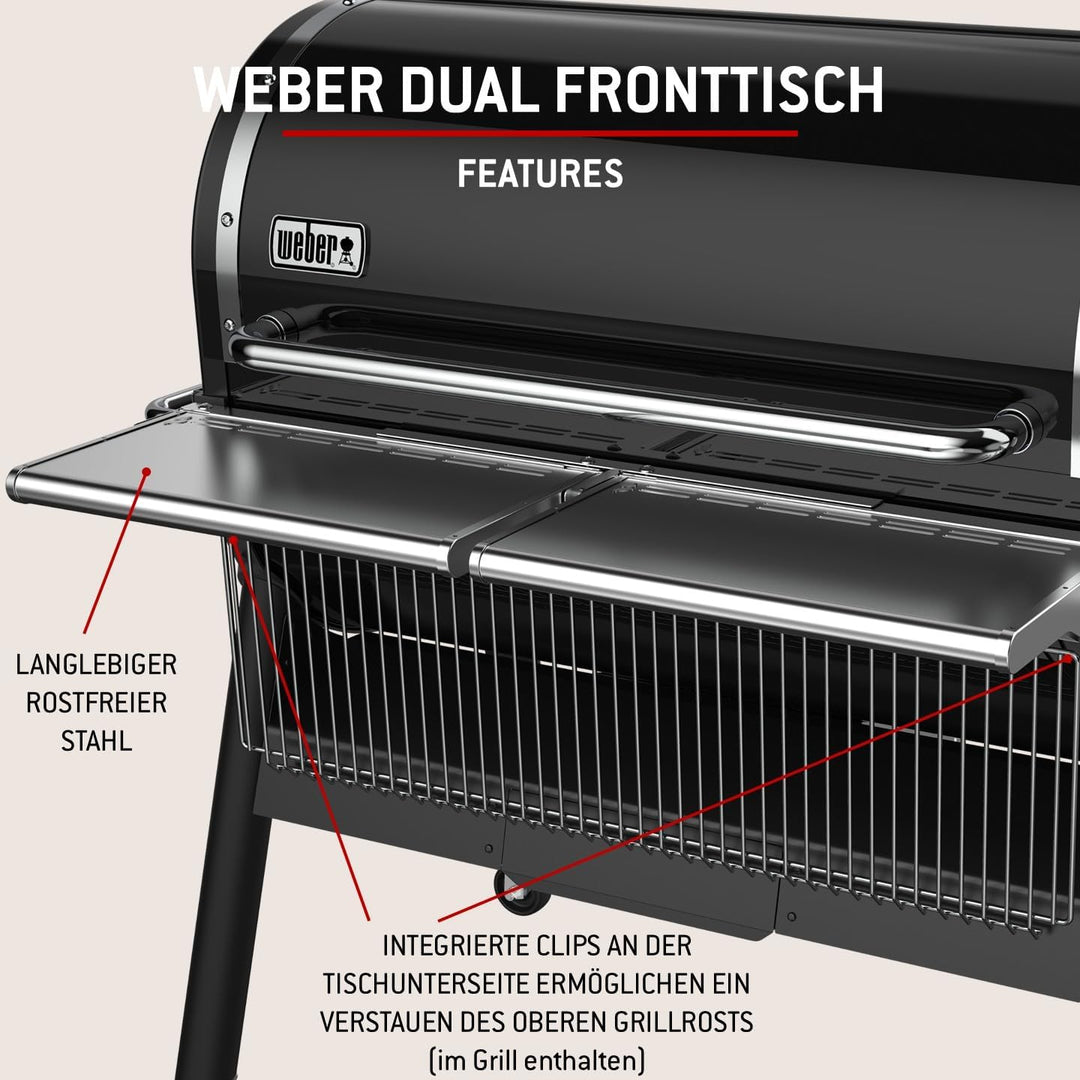 Weber SmokeFire EX6 - EPX6 Fronttisch - abklappbar, zusätzliche Ablagefläche für Grillgut, einfache