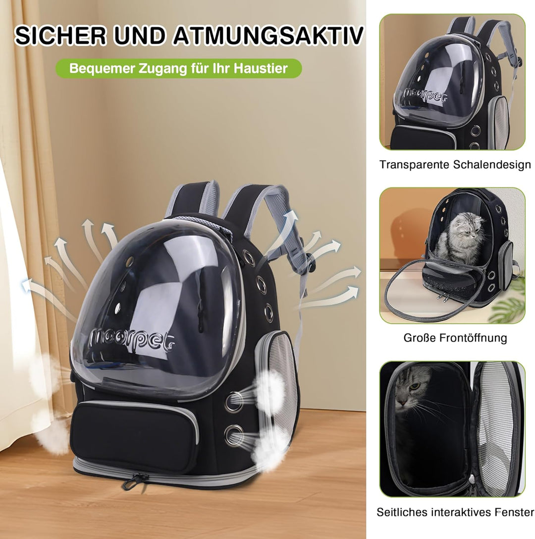 ALLSOPETS Katzenrucksack Träger Innovativer Reisender Bubble Rucksack Tragbar Haustierträger für Kat