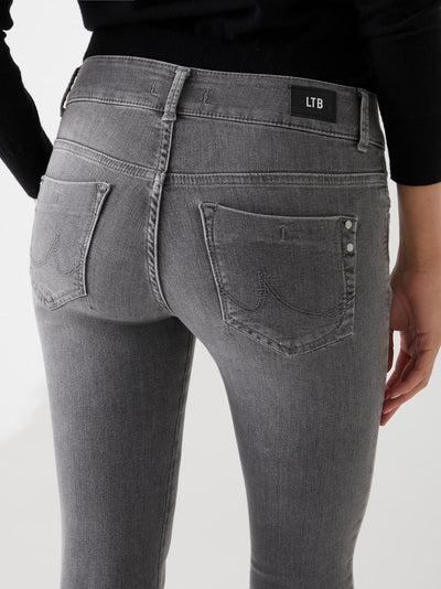 LTB Jeans - Damen - Molly M - Mid Waist - Slim Fit Jeans - Hosen 24W / 30L Nina Wash 53393, 24W / 30