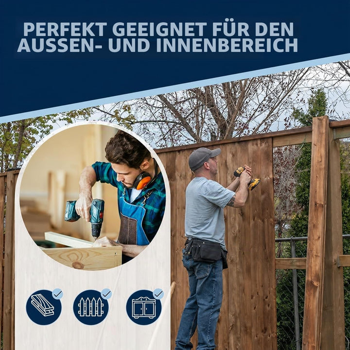 Schrauben Torx Edelstahlschrauben 8x60 Edelstahl V2A rostfrei Spanplattenschrauben für Holz Teilgewi