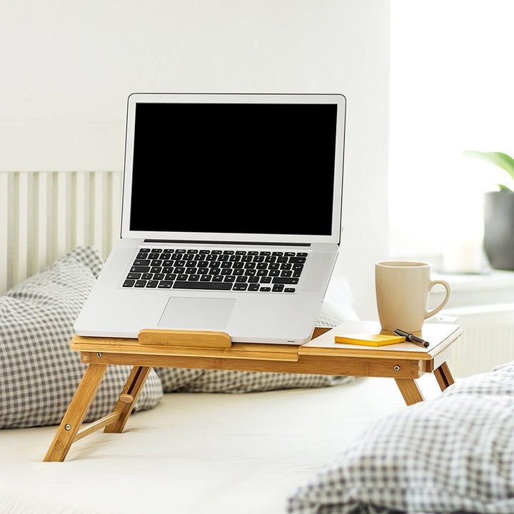 BAKAJI Laptoptisch Notebooktisch Betttisch Lapdesks für Lesen oder Frühstücks und Zeichentisch Lapto