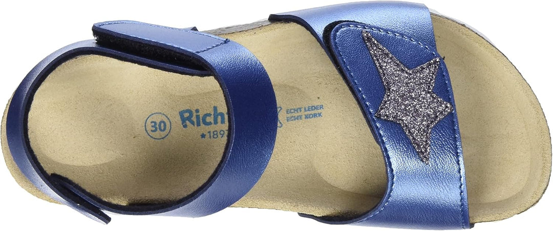 Richter Mädchen Bio Sandale, Blauer Brunito
