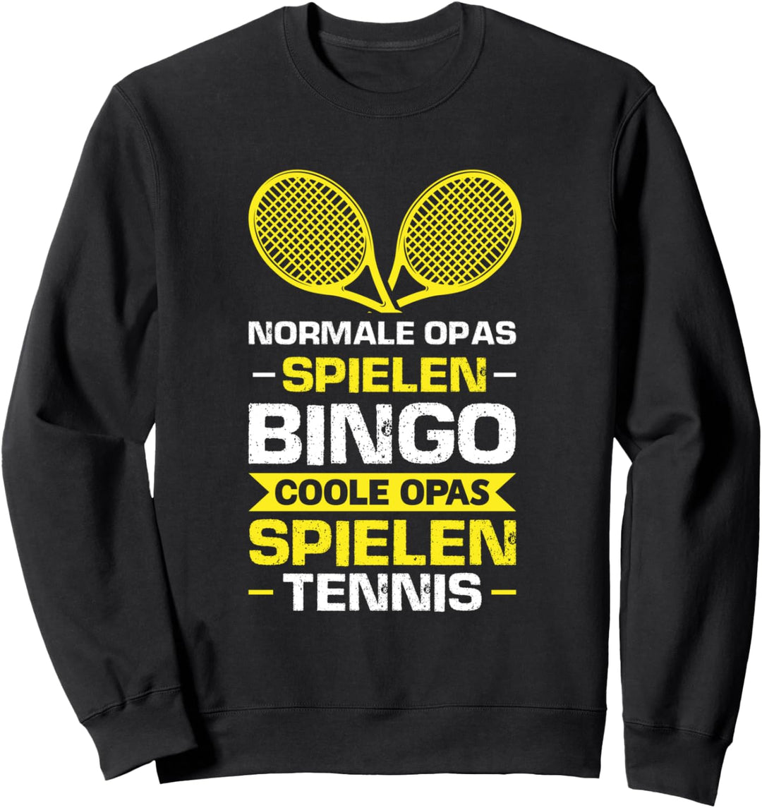 Tennis Opa Tennisspieler Tennisspiel Sweatshirt