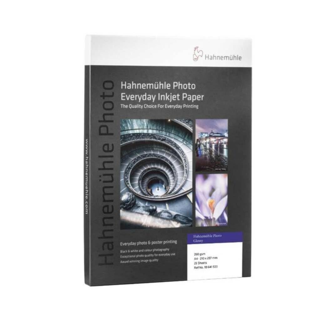 Hahnemühle Photo Glossy Papier, 260 g/m², DIN A3, 297 x 420 mm, hellweiss, Fotopapier, 297 x 420 mm