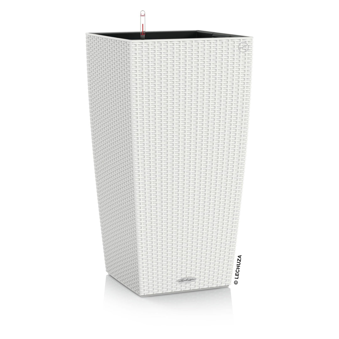 LECHUZA CUBICO Cottage 40 weiss 15246 39.5x39.5x75.5 cm Weiss, 39.5x39.5x75.5 cm Weiss
