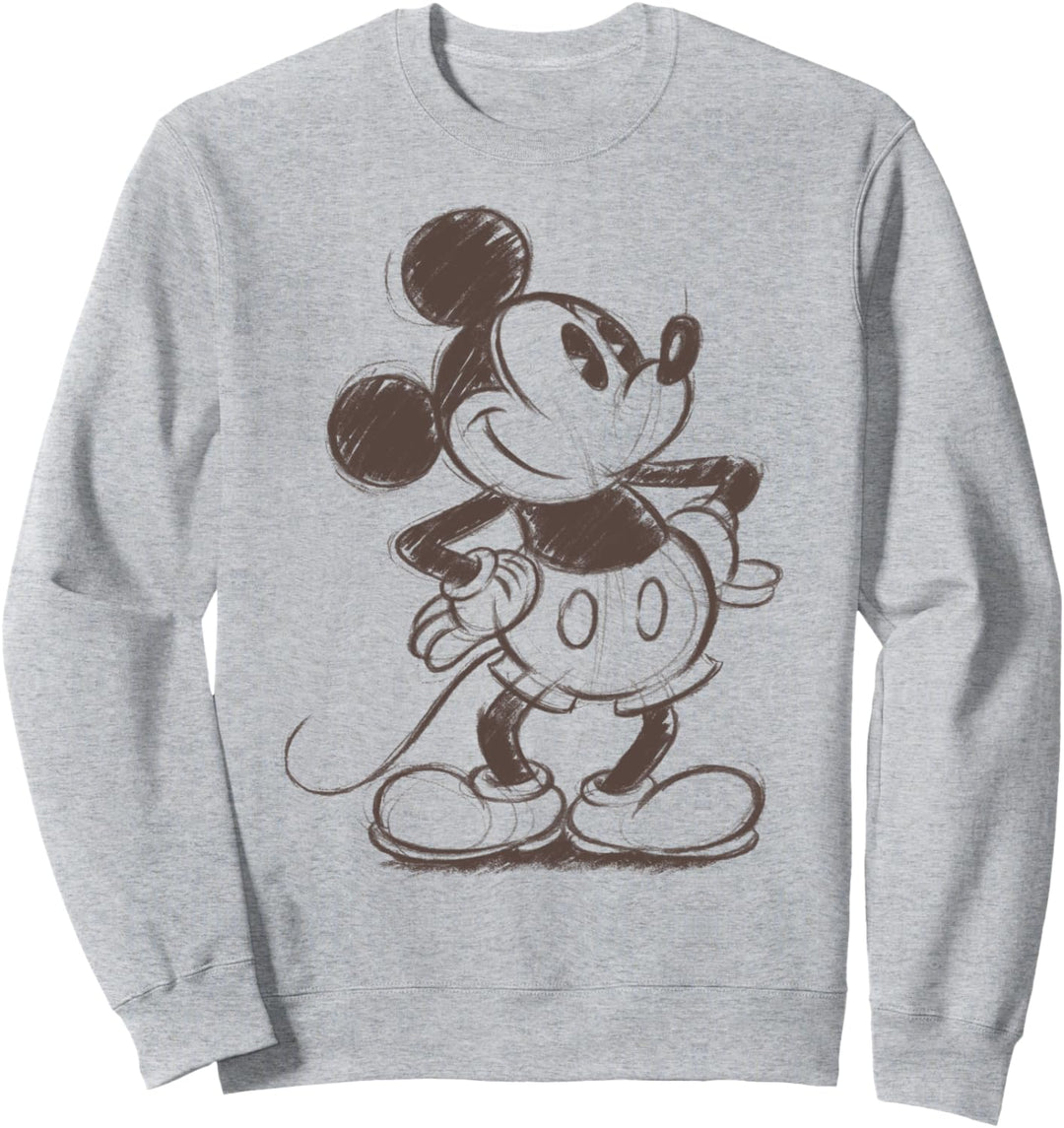 Disney Mickey Mouse Pencil Sketch Original Sweatshirt