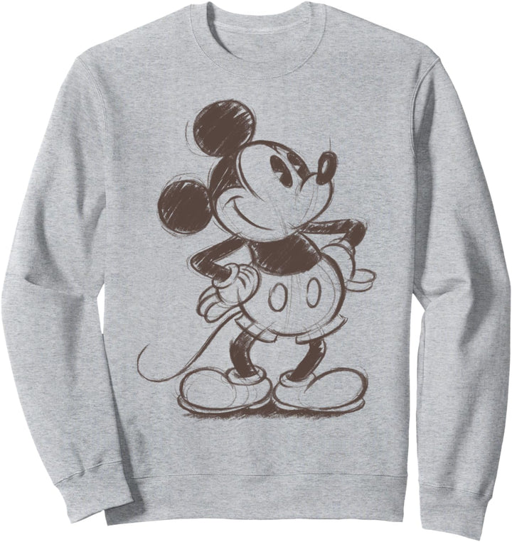 Disney Mickey Mouse Pencil Sketch Original Sweatshirt