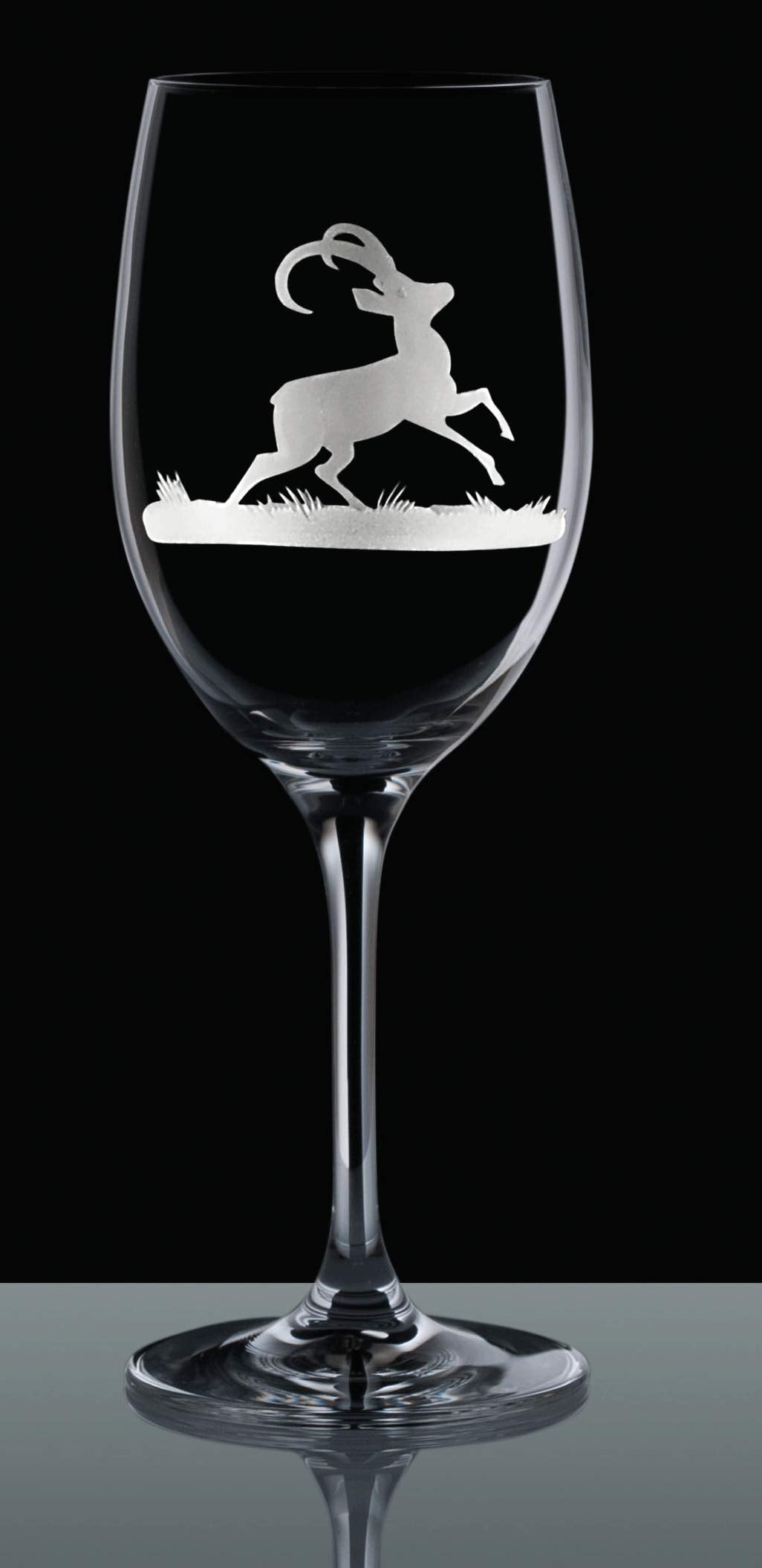 Weinglas Weinkelch Summer mit Gravur Steinbock 350ml hochwertig Rotweinglas Handgefertigt Kisslinger