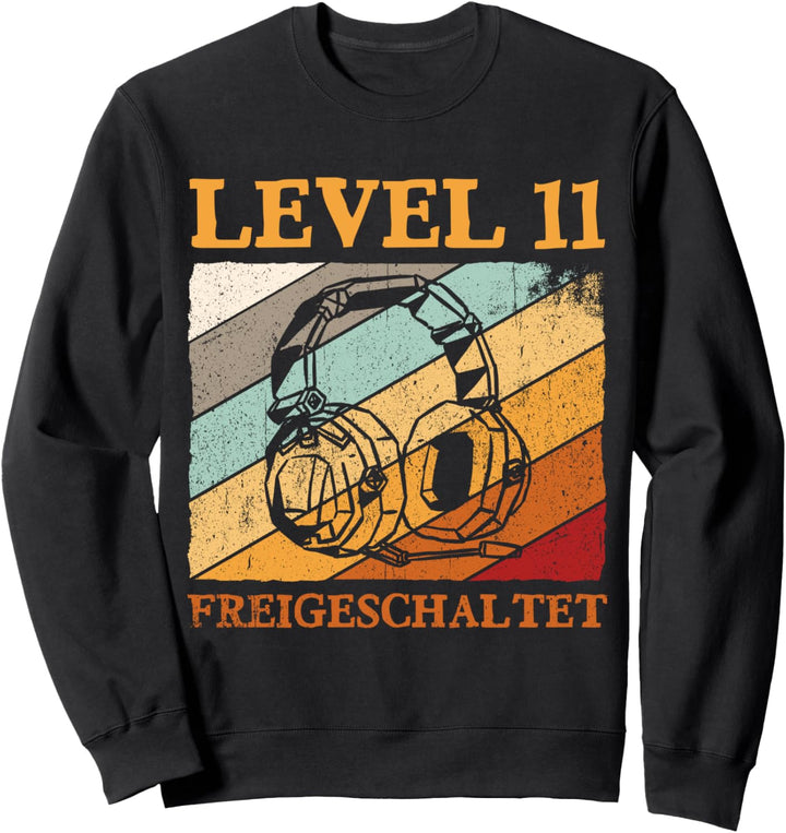 11.Geburtstag Jungen Video Gamer Level 11 freigeschaltet Sweatshirt