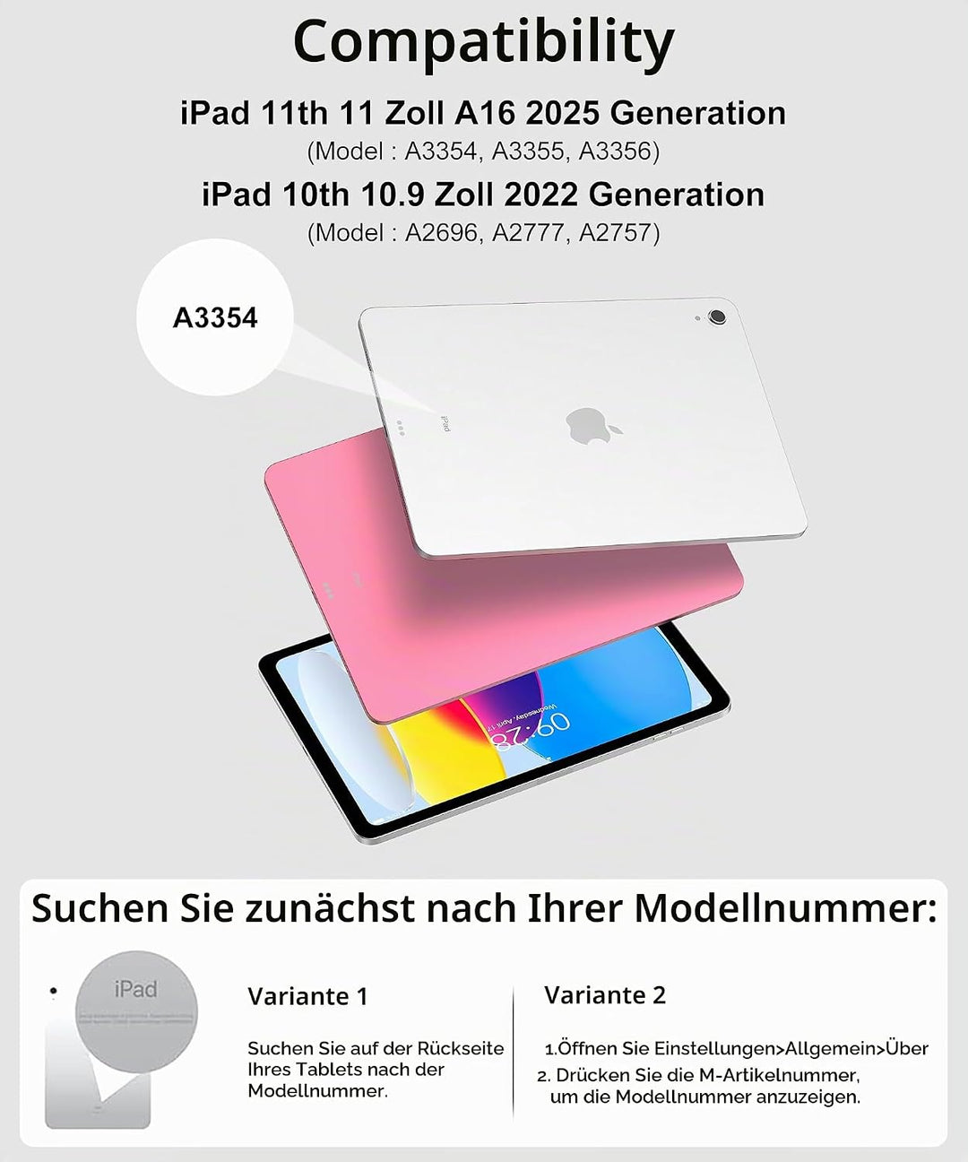 IVEOPPE Magic Keyboard für iPad 10. Generation &amp; iPad 11" A16 (2025), Magnetische Freischwebende Des