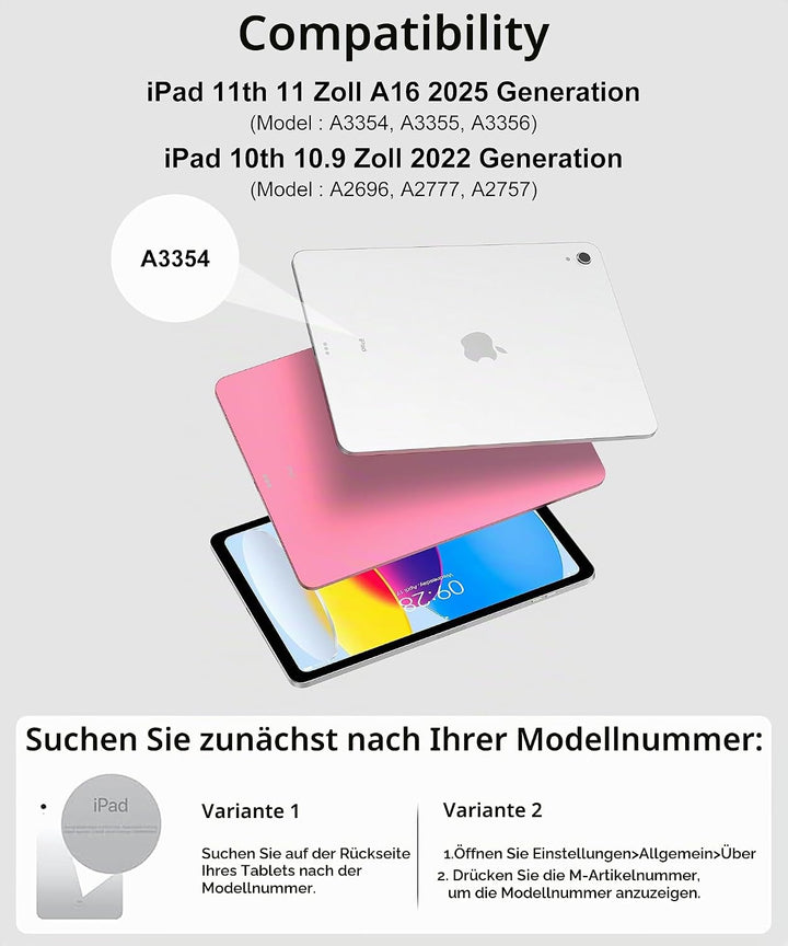 IVEOPPE Magic Keyboard für iPad 10. Generation &amp; iPad 11" A16 (2025), Magnetische Freischwebende Des