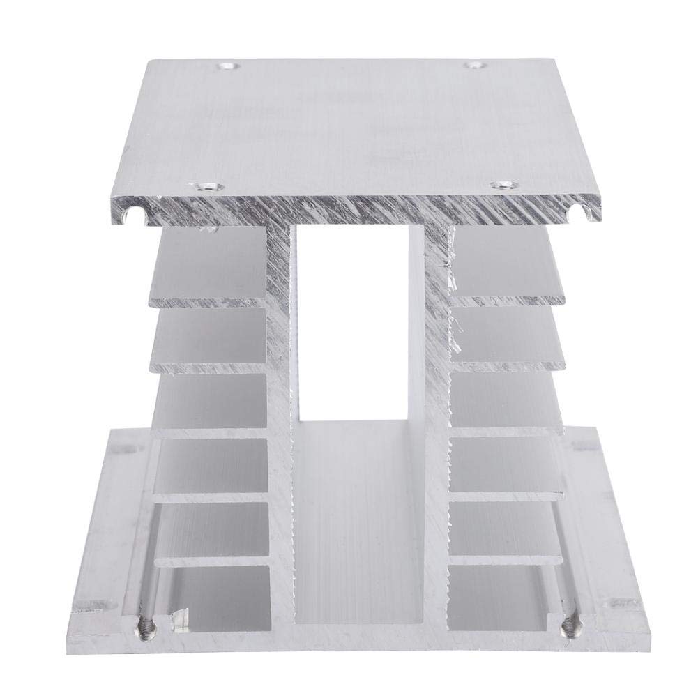 3 Phasen Kühlkörper Aluminium SSR Kühlkörper Dreiphasen Solid State Relais Kühlkörper für DIN-Instal
