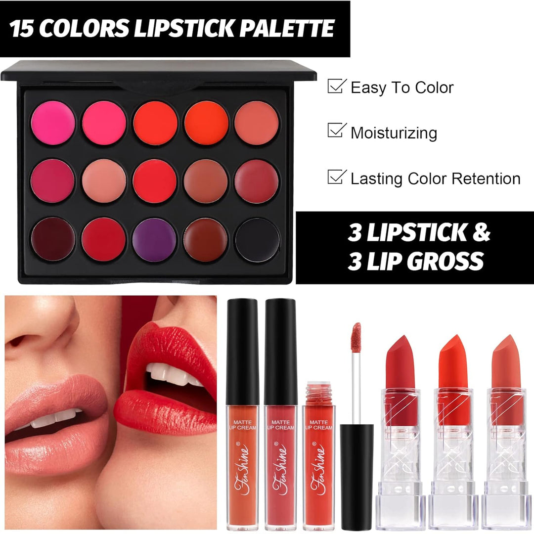 All In One Makeup Kit, Makeup Kit for Women Full Kit, Makeup Gift Set for Women Beginners, Makeup Es