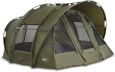 Lucx® Leopard Bivvy + Winterskin 2-3 Mann Angelzelt + Überwurf 2 bis 3 Personen Karpfenzelt + Overwr