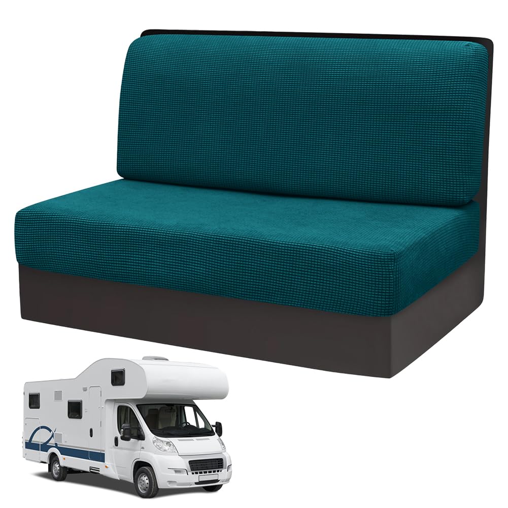 2 Stück Camper Kissenbezüge, 1 Set Spannbezüge Couch, RV-Sitzbezüge, Wohnwagen Polster, Sofa-Sitzkis