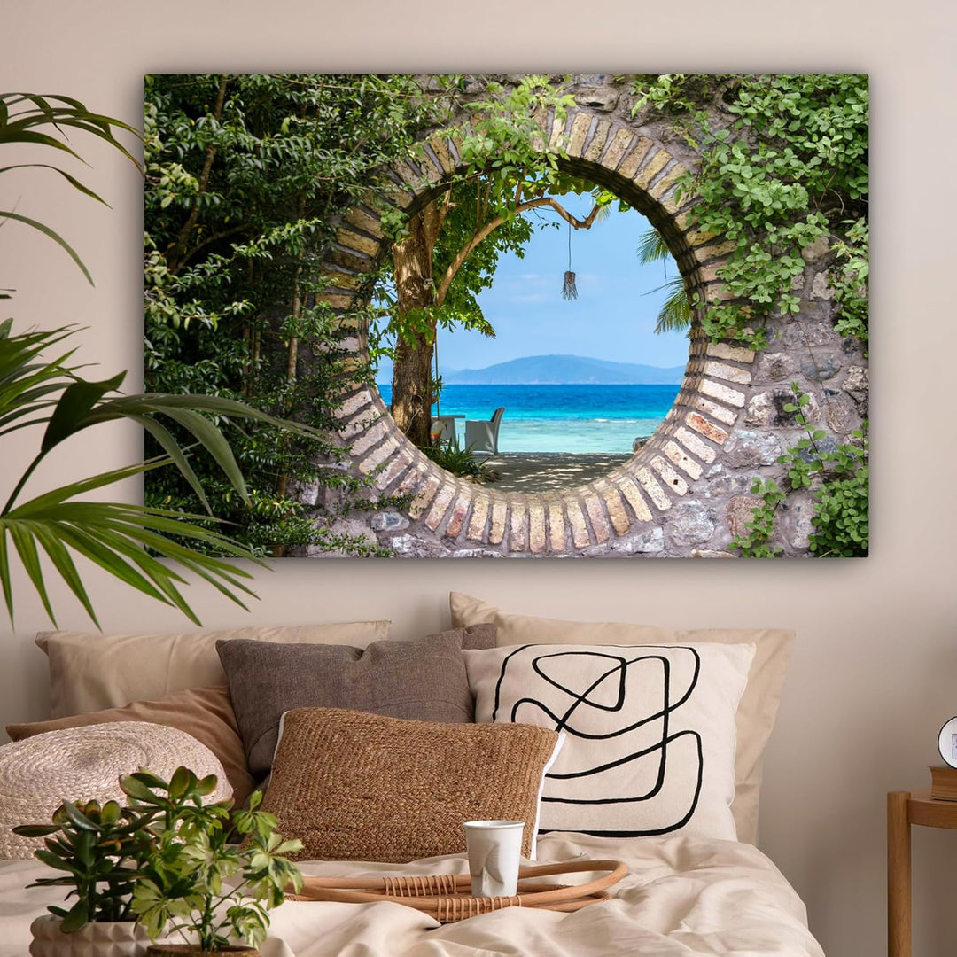 MuchoWow© Leinwandbild Gross 120x80 cm XXL Dekoration Wohnzimmer Bilder Aufhängen Wall Decoration Li