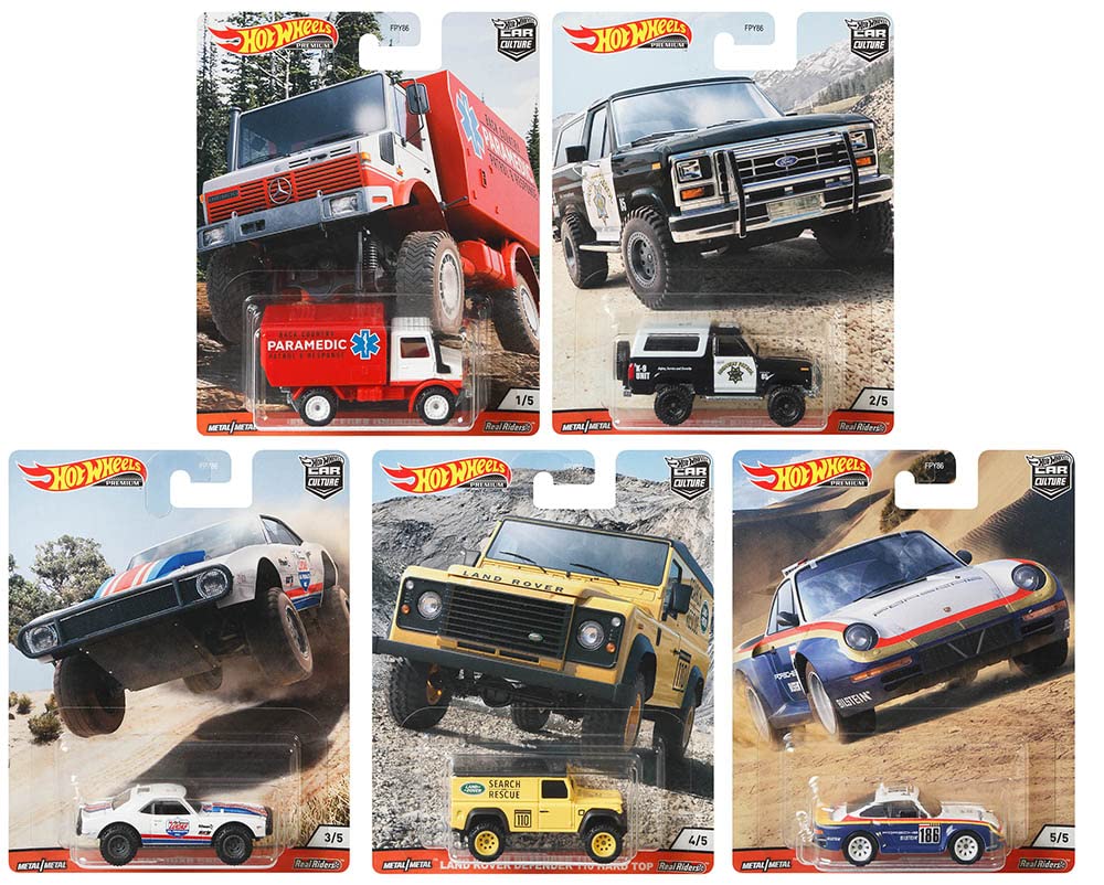 Hot Wheels Premium 2020 Car Culture Wild Terrain Set of 5